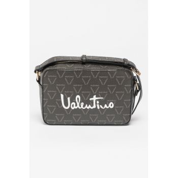 Geanta crossbody de piele ecologica cu imprimeu logo Shore