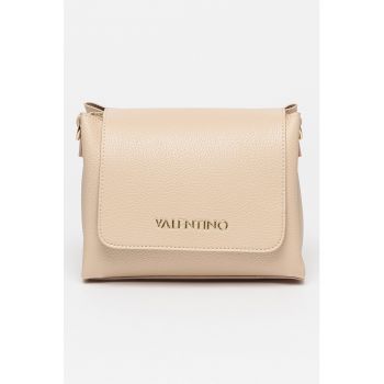 Geanta crossbody din piele ecologica cu aplicatie logo metalica Alexia