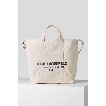 Karl Lagerfeld poseta culoarea bej