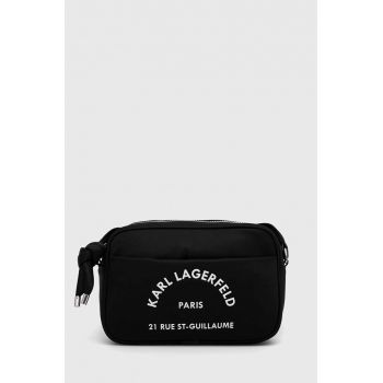 Karl Lagerfeld poseta culoarea negru