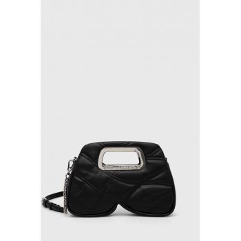 Karl Lagerfeld poseta culoarea negru