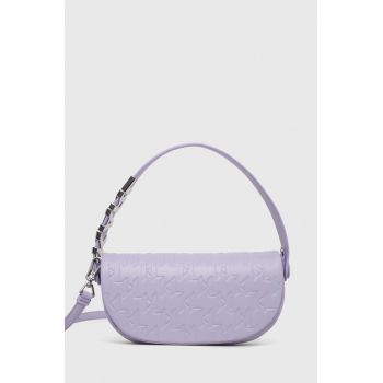 Karl Lagerfeld poseta culoarea violet