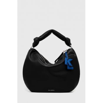 Karl Lagerfeld poseta de piele culoarea negru