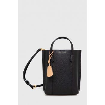 Tory Burch poseta de piele culoarea negru