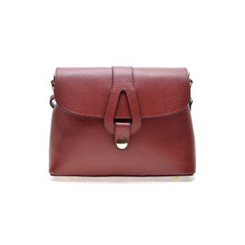 Geanta crossbody de piele cu barete ajustabile