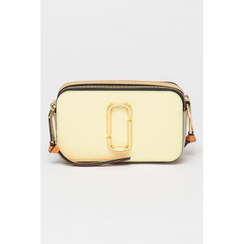 Geanta crossbody de piele saffiano The Snapshot