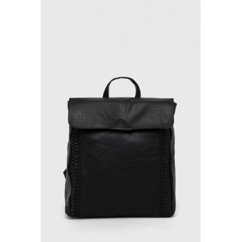 Answear Lab rucsac femei, culoarea negru, mic, neted