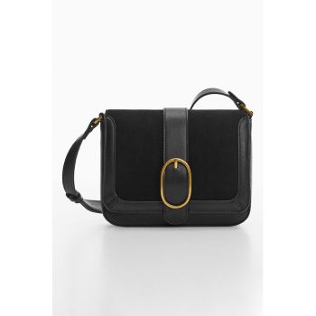 Geanta crossbody cu garnituri de piele Zaida