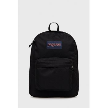 Jansport rucsac culoarea negru, mare, cu imprimeu