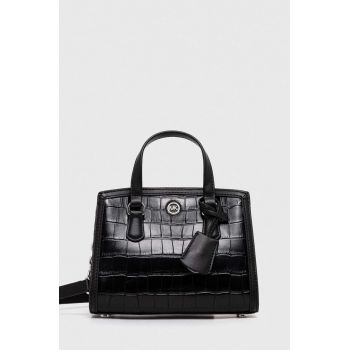 MICHAEL Michael Kors poseta de piele culoarea negru ieftina