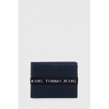 Tommy Jeans portofel barbati, culoarea albastru marin