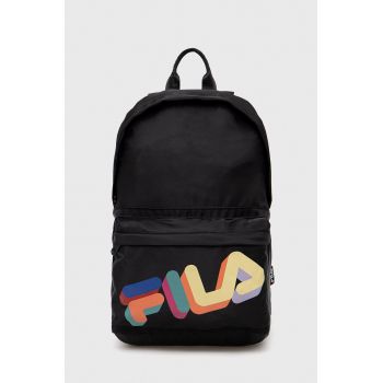 Fila rucsac culoarea negru, mare, cu imprimeu