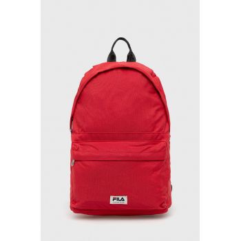 Fila rucsac culoarea rosu, mare, neted de firma original