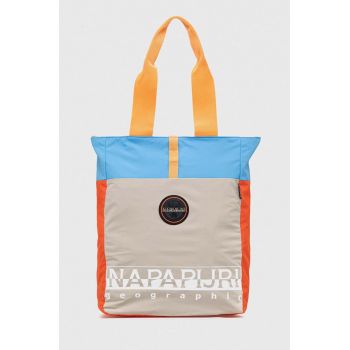 Napapijri rucsac culoarea bej, mare, modelator