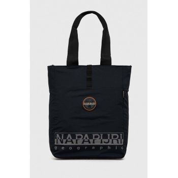 Napapijri rucsac culoarea negru, mare, cu imprimeu Napapijri rucsac culoarea negru, mare, cu imprimeu