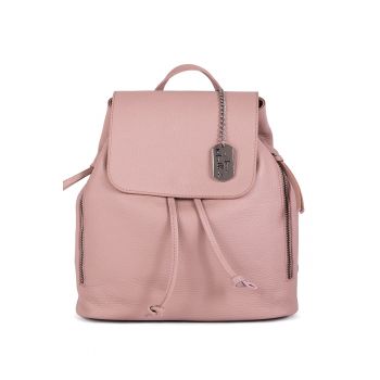 Rucsac din piele cu clapa Claire