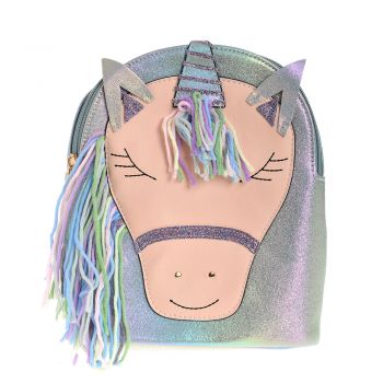 Rucsac multicolor cu unicorn