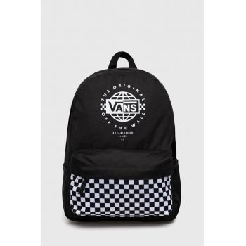 Vans rucsac femei, culoarea negru, mare, modelator