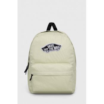 Vans rucsac femei, culoarea verde, mare, neted