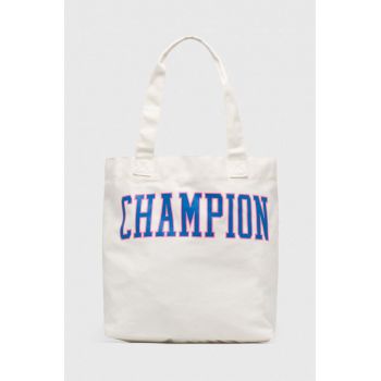 Champion geanta de bumbac culoarea alb Champion geanta de bumbac culoarea alb