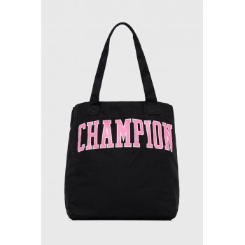 Champion geanta de bumbac culoarea negru