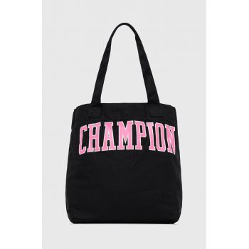 Champion geanta de bumbac culoarea negru de firma originala