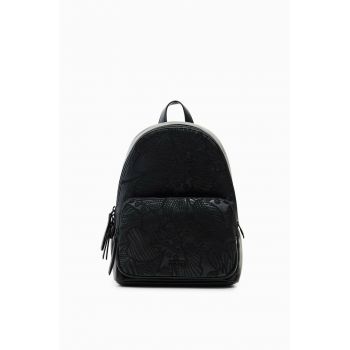 Desigual rucsac femei, culoarea negru, mic, neted