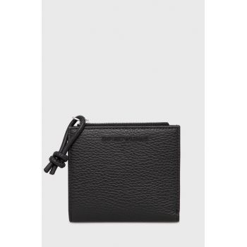 Emporio Armani portofel de piele barbati, culoarea negru