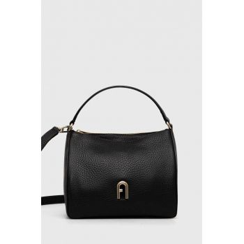 Furla poseta de piele Primula culoarea negru