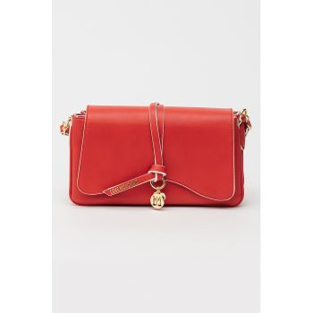Geanta crossbody din piele ecologica cu compartimente multiple