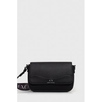 Armani Exchange poseta culoarea negru ieftina