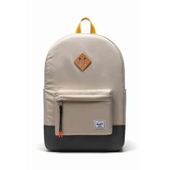 Herschel rucsac 11238-05742-OS Heritage culoarea bej, mare, neted de firma original