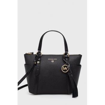 MICHAEL Michael Kors poseta de piele culoarea negru