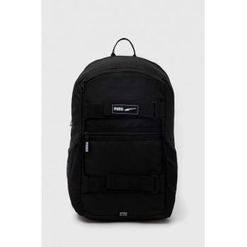 Puma rucsac femei, culoarea negru, mare, neted