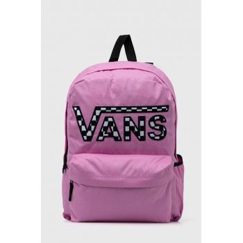 Vans rucsac femei, culoarea violet, mare, cu imprimeu