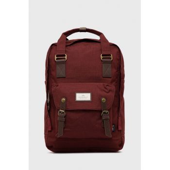 Doughnut Rucsac Macaroon Large Cordura femei, culoarea bordo, mare, material neted