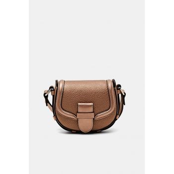 Geanta crossbody de piele ecologica cu clapa