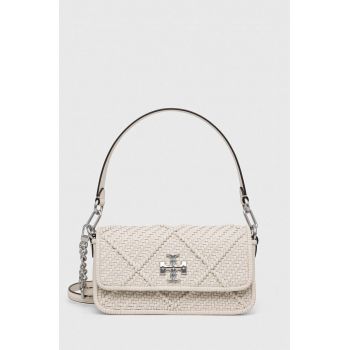 Tory Burch poseta de piele culoarea bej