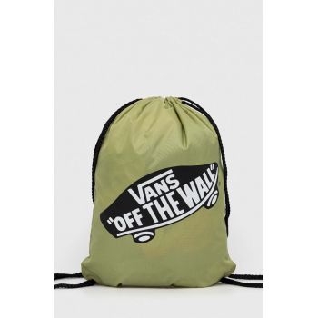 Vans rucsac Benched Bag culoarea verde, cu imprimeu VN000SUFW0I1