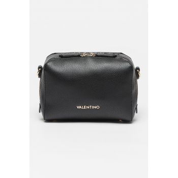 Geanta crossbody de piele ecologica cu logo in relief Pattie