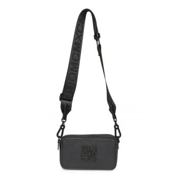 Geanta crossbody de piele saffiano sintetica cu monograma Brisa