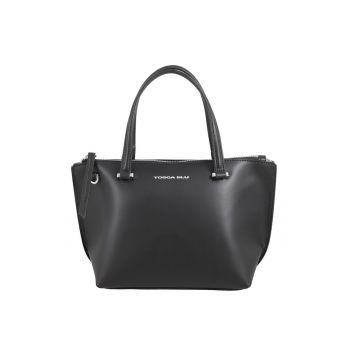 Geanta shopper de piele cu bareta detasabila Grace