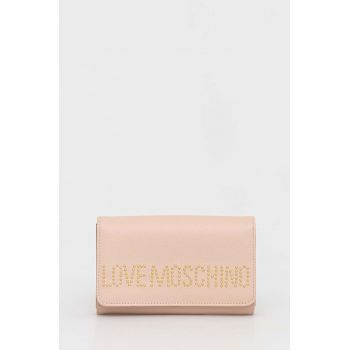 Love Moschino portofel femei, culoarea bej