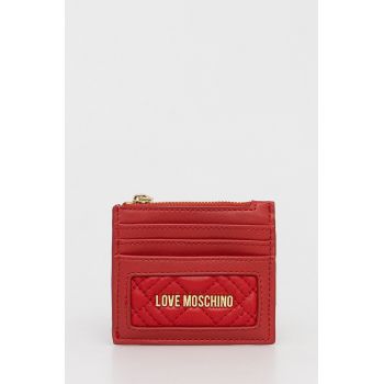 Love Moschino portofel femei, culoarea rosu