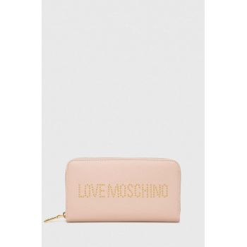 Love Moschino portofel femei, culoarea roz