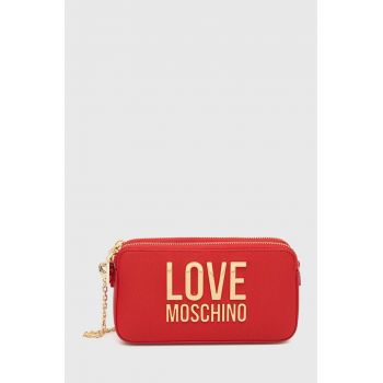 Love Moschino poseta culoarea rosu