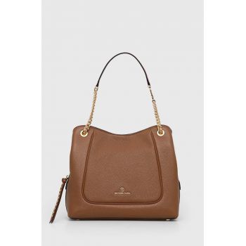 MICHAEL Michael Kors poseta de piele culoarea maro