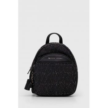 Pepe Jeans rucsac culoarea negru, mic, modelator