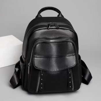 Rucsac negru piele eco Double