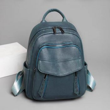 Rucsac teal piele eco Bernard